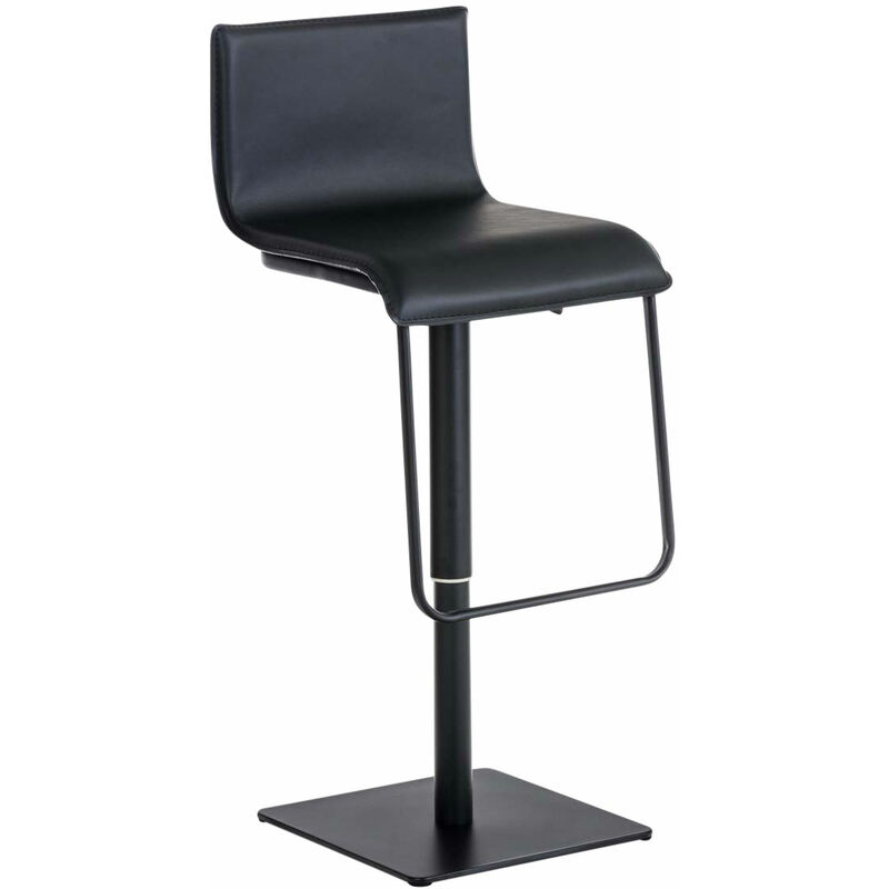 Tabouret moderne avec repose-pieds et cadre noir dans différentes couleurs colore : noir