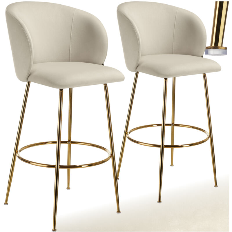 Chaise de bar avec dossier large et un repose-pieds 51 x 60 x 106 cm et capacité de charge 120 kg