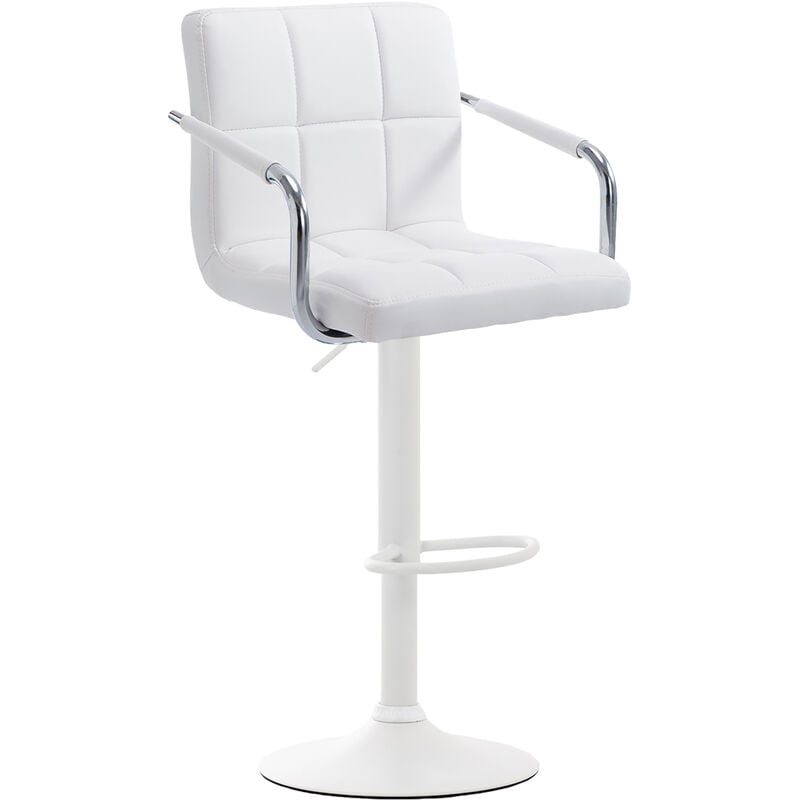CLP - Tabouret de cadre blanc équipé de l'accoudoir assis de différentes couleurs colore : Blanc