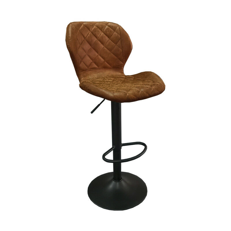 Tabouret de bar Malaga PU cognac