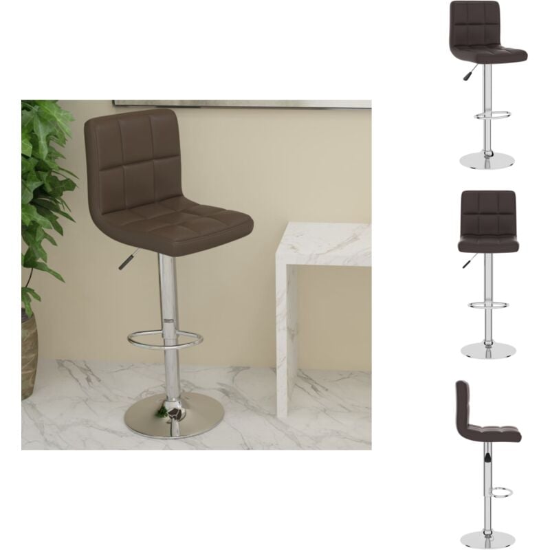 Tabouret de bar Marron Similicuir - Tabouret De Bar - Tabourets De Bar - Chaise De Comptoir - Chaises De Comptoir