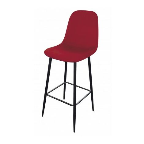 Tabouret noir mat acier indus 43x43x76cm - RETIF