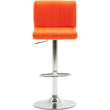 Tabouret de bar Orange Similicuir