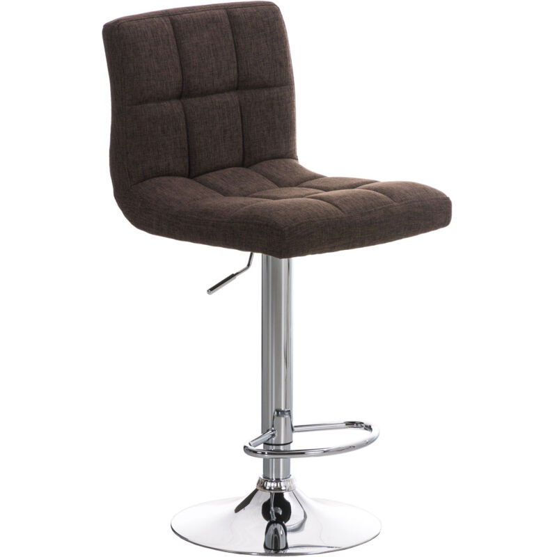 Tabouret de bar Peru revêtement tissu Marron