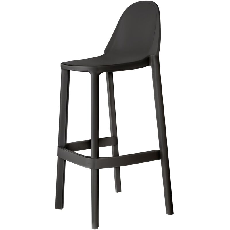 Scab - Tabouret design, Tabouret de bar Piu 65cm Gris en Plastique design Scab - Tabouret design, Tabouret de bar Piu 65cm Gris en Plastique design