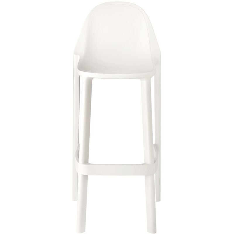Scab - Tabouret design, Tabouret de bar Piu 65cm Blanc en Plastique design