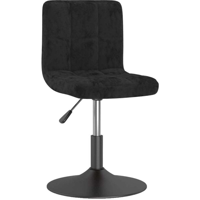 Vidaxl - Tabouret de bar pivotant noir velours