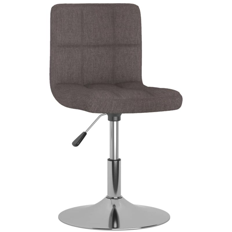 Vidaxl - Tabouret de bar pivotant Taupe Tissu