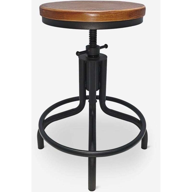 Tabouret de bar cuisine au style industriel réglable à vis Skape Tabouret de bar cuisine au style industriel réglable à vis Skape