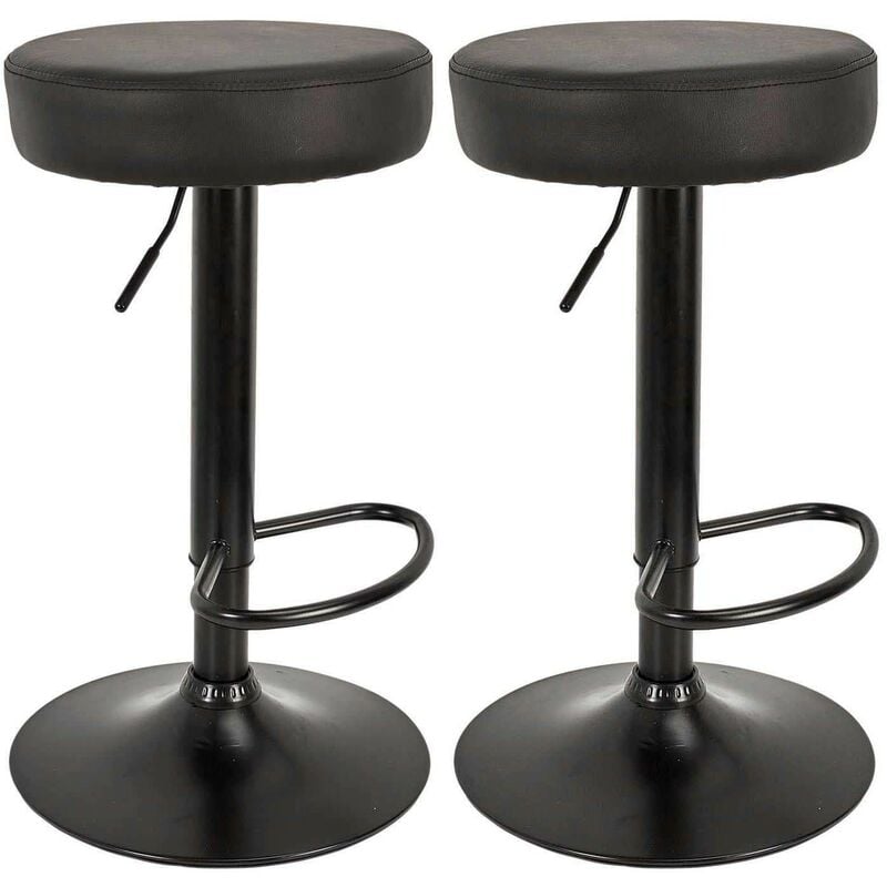 Mobilibrico - Tabouret de bar hauteur réglable Mumford (Lot de 2)
