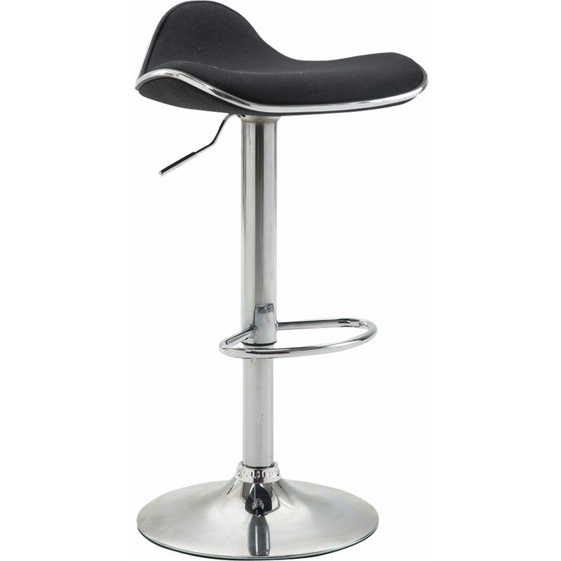 CLP - Tabouret en acier avec des formes particulières avec différentes couleurs siège en tissu colore : noir