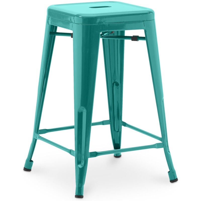 Industrial Style - Tabouret de bar - Design industriel - 60cm - Nouvelle édition - Stylix Vert pastel