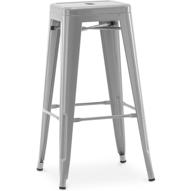 Privatefloor - Tabouret de bar – Style industriel – Acier – 76 cm – Stylix Acier Privatefloor - Tabouret de bar – Style industriel – Acier – 76 cm – Stylix Acier
