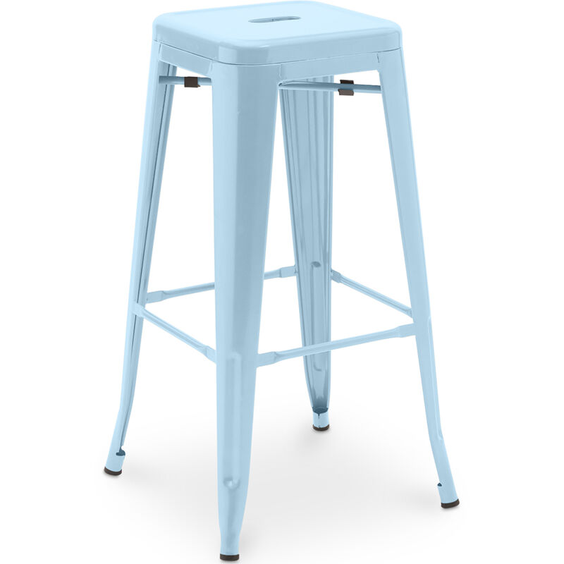 Privatefloor - Tabouret de bar - Design industriel - 76cm - Nouvelle édition- Stylix Bleu clair Privatefloor - Tabouret de bar - Design industriel - 76cm - Nouvelle édition- Stylix Bleu clair