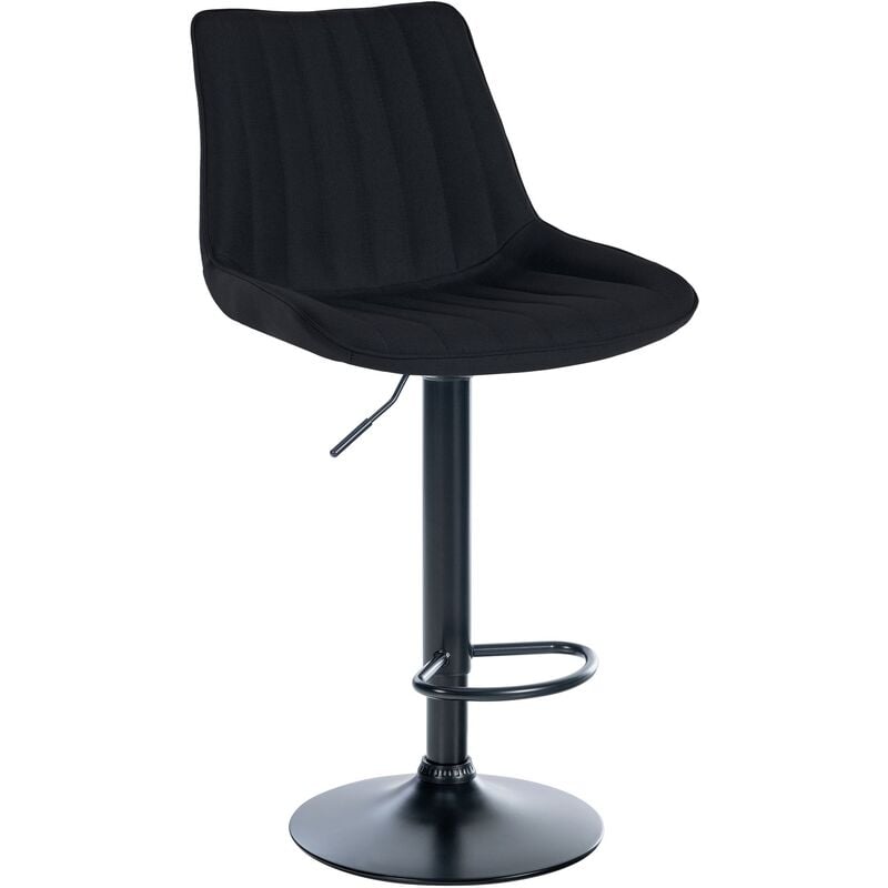 Tabourets tissu noir, schwarz