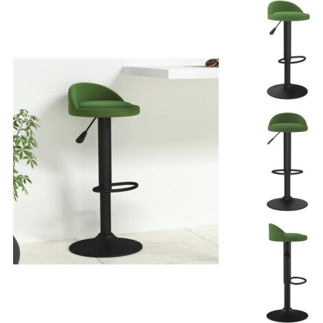 Tabouret de bar Vert foncé Velours - Tabouret De Bar - Tabourets De Bar - Chaise De Comptoir - Chaises De Comptoir
