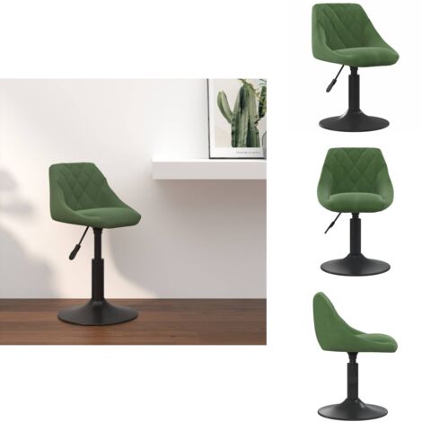 Tabouret de bar Vert foncé Velours - Tabouret De Bar - Tabourets De Bar - Chaise De Comptoir - Chaises De Comptoir
