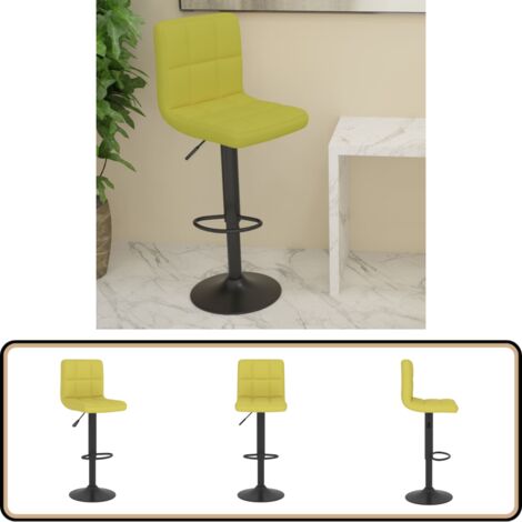 Tabouret de bar Vert Tissu - Tabouret De Bar - Tabouret De Comptoir - Chaise De Bar - Chaise De Comptoir - Meuble De Salle À Manger