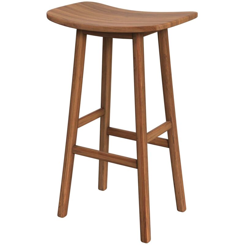 Rendez-vous Déco - Tabouret de bar en bois de teck 77 cm - vittoria Rendez-vous Déco - Tabouret de bar en bois de teck 77 cm - vittoria