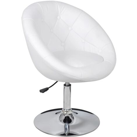Tabouret de bar，Chaise de bar Blanc Similicuir CFW943233