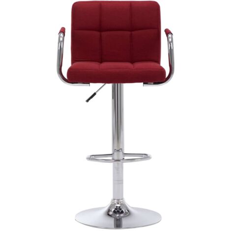 Tabouret de bar,Chaise de bar Bordeaux Tissu CFW825687