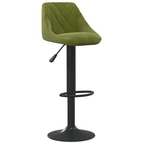Tabouret de bar，Chaise de bar Vert clair Velours CFW356202
