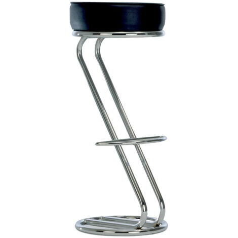 Tabouret de bistrot ZETA H830 mm chrome / noir