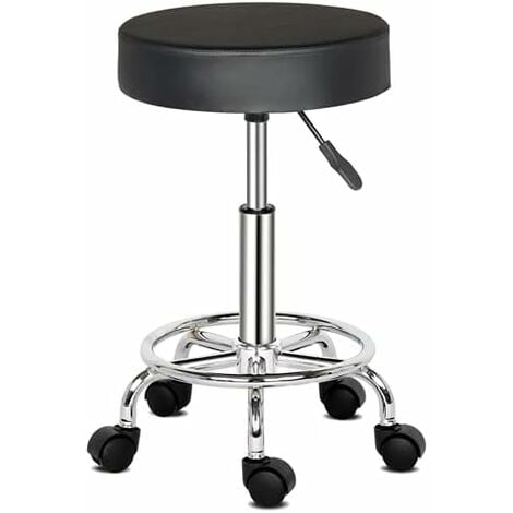 Tabouret professionnel selle de cheval ergonomique roues roller.