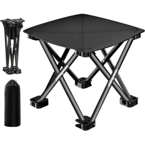 Tabouret de camping pliable et portable pour camping, pêche, jardinage, camping avec sac de transport, tabouret de camping portable pliable pour adultes, Petite chaise pliante ultra légère,L