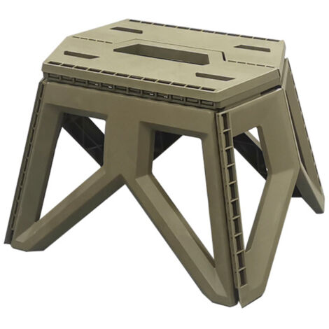 Tabouret De Camping Pliant Portable Plastique Siège Rétractable pour Randonnée Et BBQ Pratique Et Léger pour Jardin Et Voyage