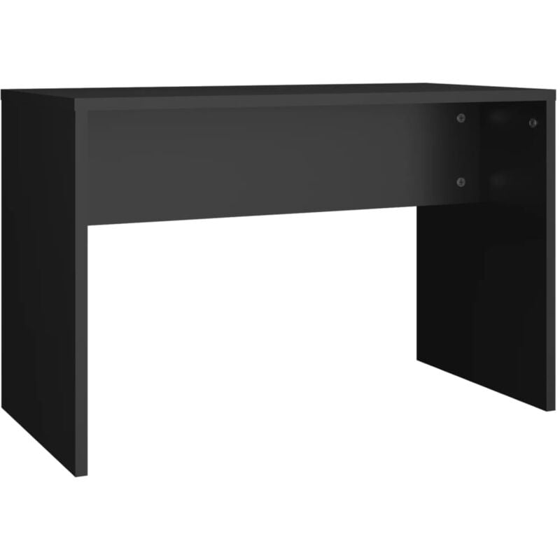 Décoshop26 - Tabouret de coiffeuse 70 x 35 x 45 cm bois d'ingénierie noir DEC024980