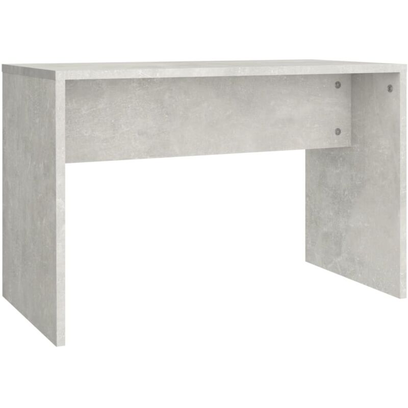 Tabouret de coiffeuse gris béton 70 x 35 x 45 cm bois d'ingénierie gris DEC024979