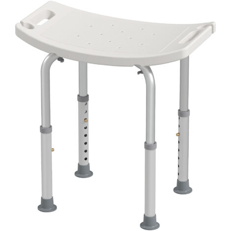 Tabouret de douche antidérapant, siège réglable en hauteur pour salle de bain