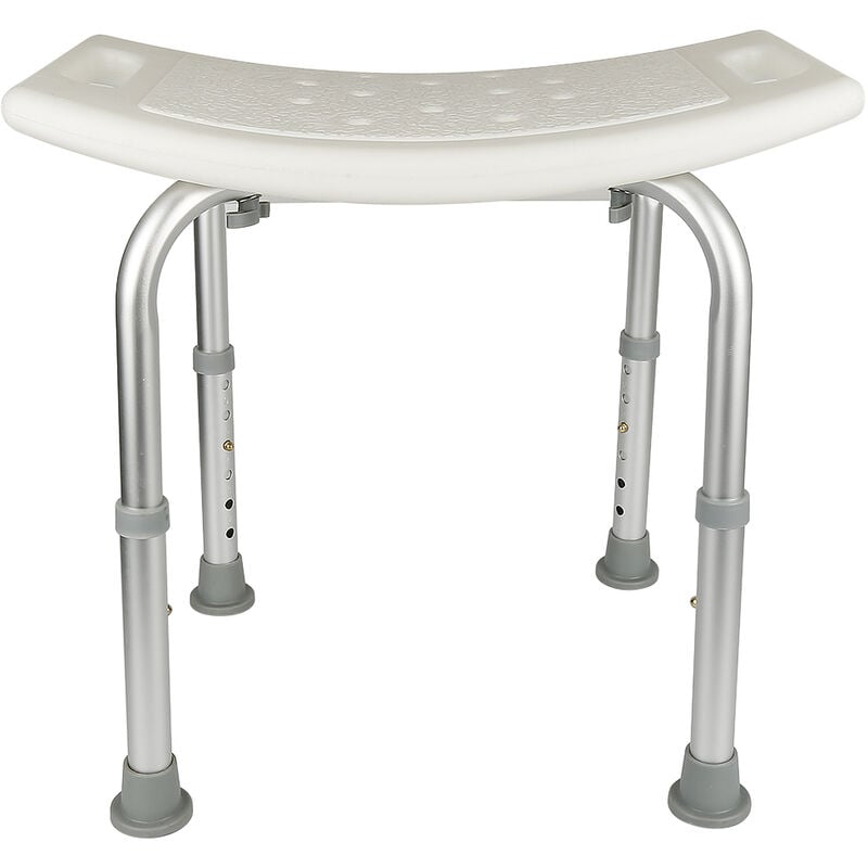 Tabouret de Douche, Ergonomique réglable en Hauteur, Siège de Douche antidérapant, Aide à la Douch, Siège de Douche Adulte, Blanc