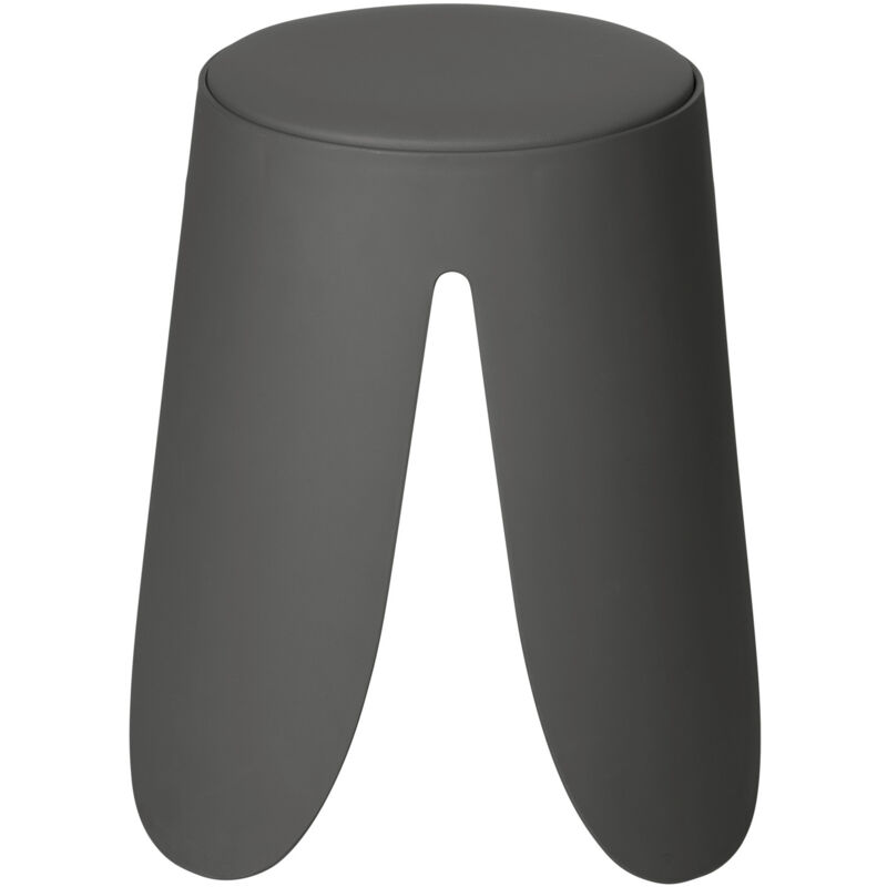 Tabouret Wenko Comiso anthracite 44 cm plastique antidérapant tabouret de salle de bain design hocker salle de bain Comiso avec siège de douche 180