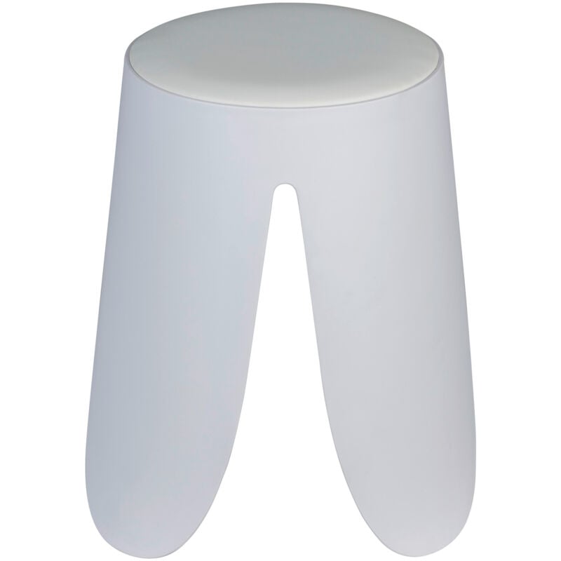 Tabouret Wenko Comiso blanc antidérapant plastique 180 kg hocker de salle de bain design moderne siège de douche confortable et pratique en plastique