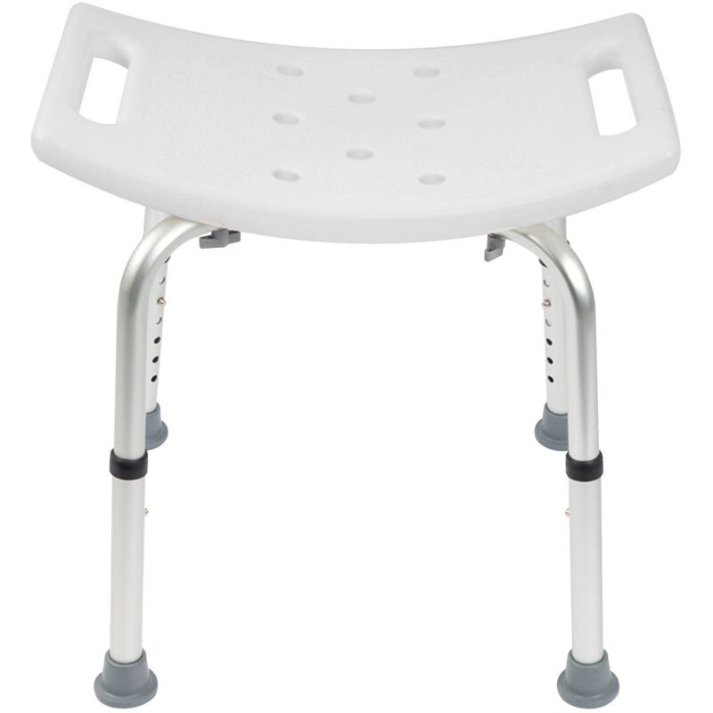 Karat - Tabouret de douche et de bain Noah Plus Réglable en hauteur Pieds en caoutchouc antidérapants Capacité de charge jusqu'à 136 kg