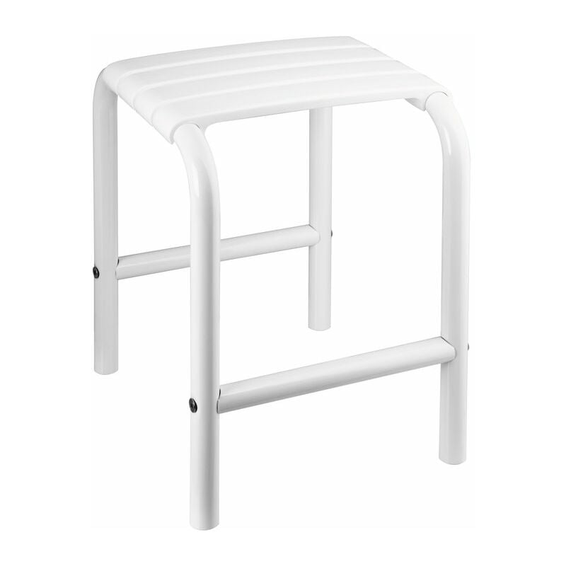 Tabouret de douche Pellet asc - Blanc - l. 385 x l. 335 x h. 485 mm