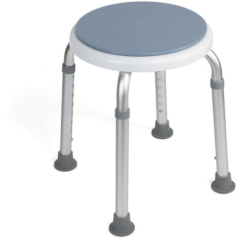 Tabouret de douche pivotant twist chrome réglable