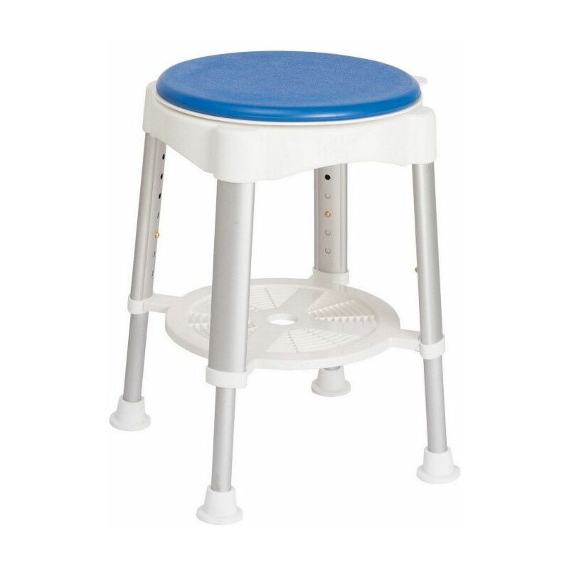 Tabouret de douche pivotant avec plateau - Découpe Intime : Non - 38 cm - Non