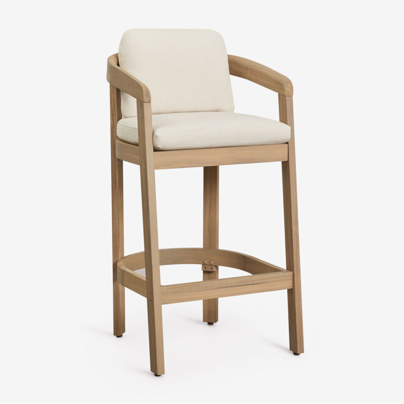 Tabouret de jardin haut en bois d'acacia Uleno SKLUM ↑75 cm