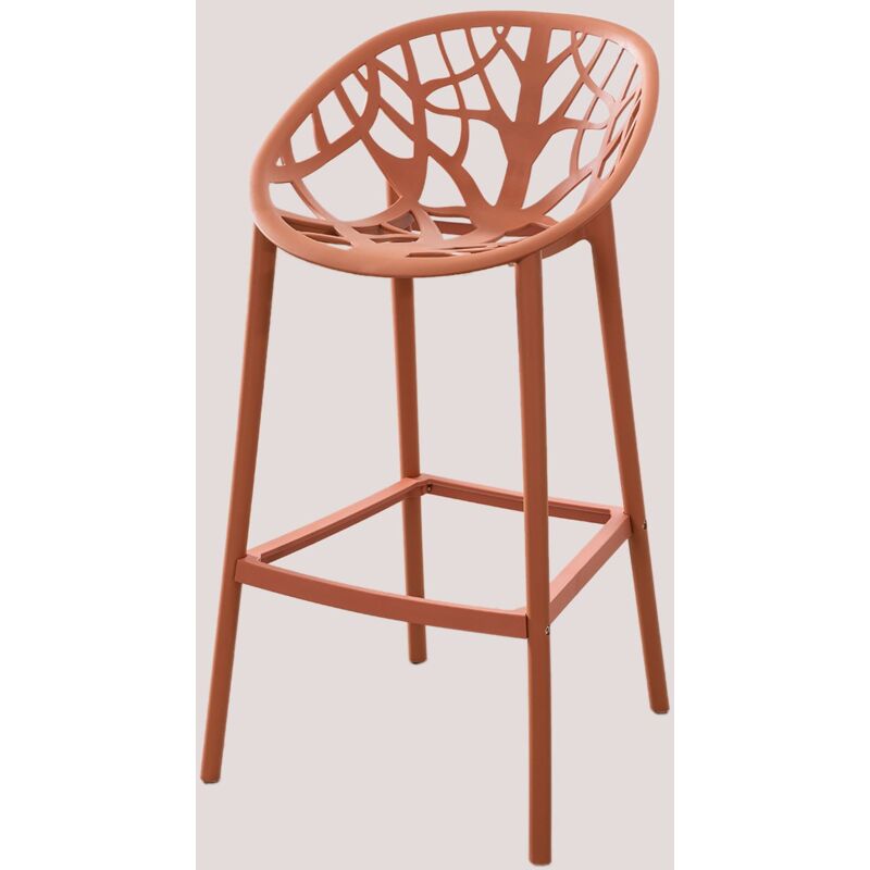 Tabouret Haut de Jardin Ores Polypropylène - Terracota ↑75 cm - Sklum