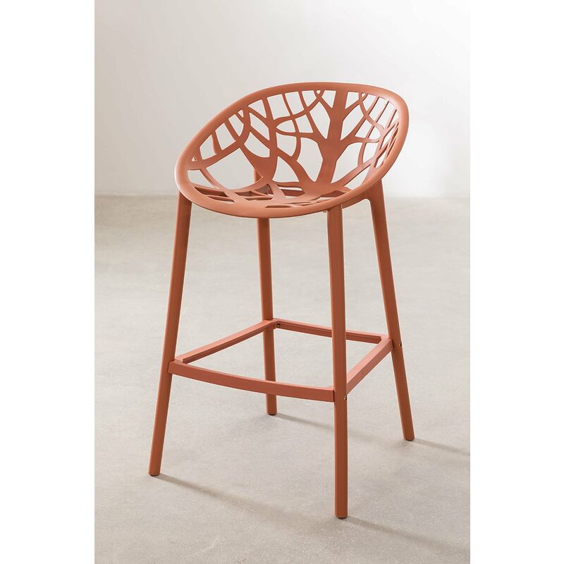 Tabouret Haut de Jardin Ores Polypropylène - Terracota ↑65 cm - Sklum