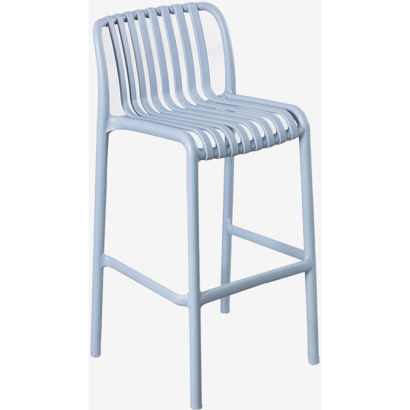 Tabouret Haut de Jardin Wendell Polypropylène - Gris Delfín ↑65 cm - Sklum