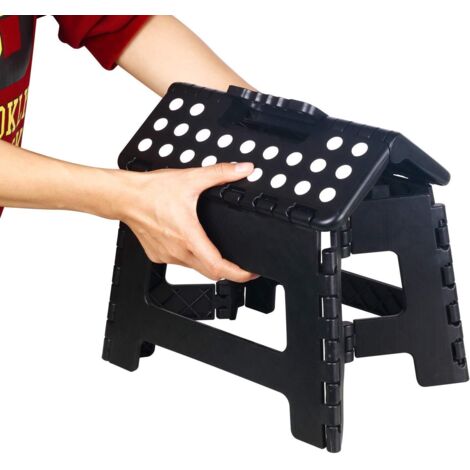 Tabouret de marche pliable pour enfants, adultes, cuisine, jardin et salle de bain, 28.521.521.5 cm, une pièce
