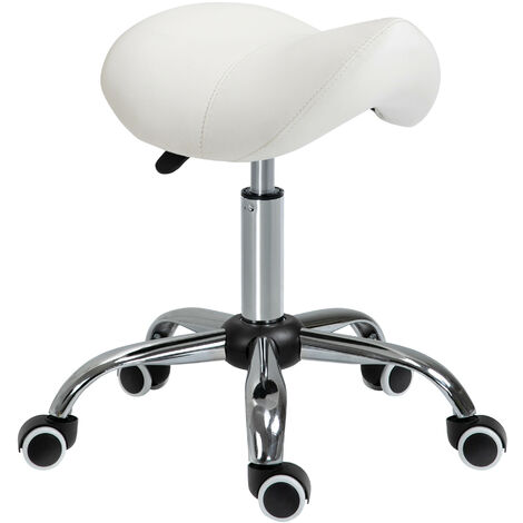 Tabouret de massage selle ergonomique PESCARA blanc