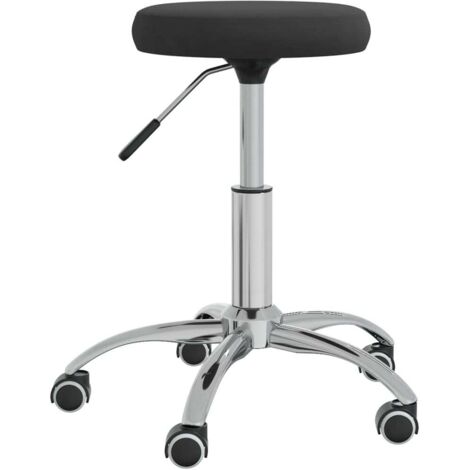 Tabouret de massage Tabouret ergonomique  Tabouret de salon Velours Noir 94777