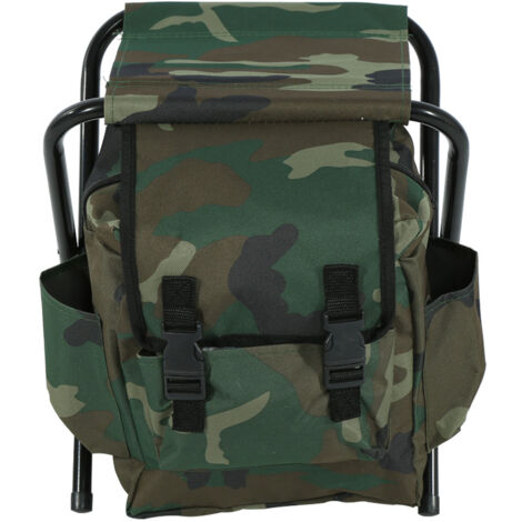 Tabouret de Pêche et Camping Pliable avec Sac de Rangement Portable
