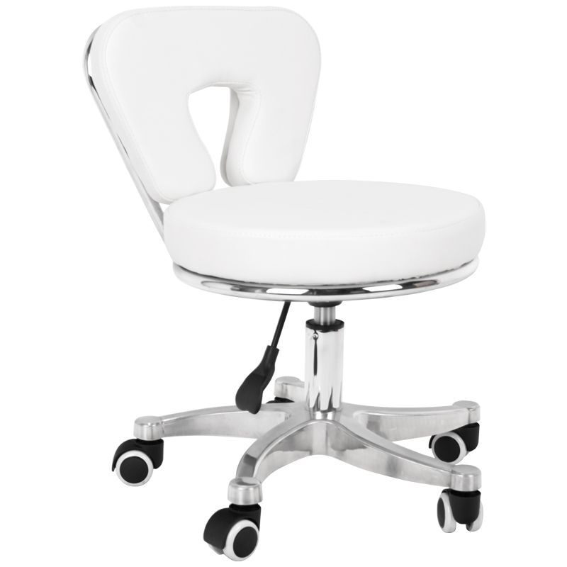 Tabouret de pédicure cosmétique 9266 blanc