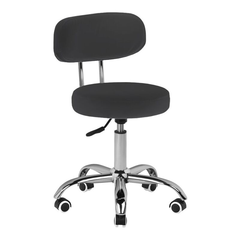 Tabouret de pédicure cosmétique A-007 noir